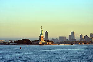 La statue de la Liberté et Ellis Island