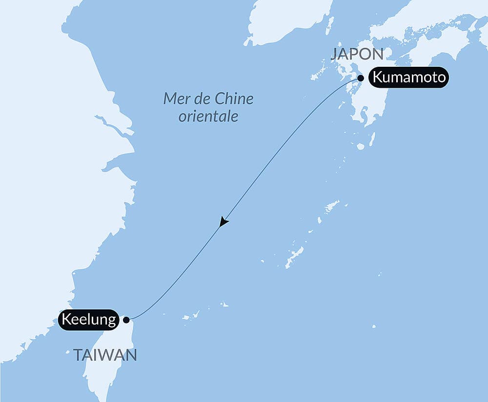 Voyage en Mer : Kumamoto - Keelung null