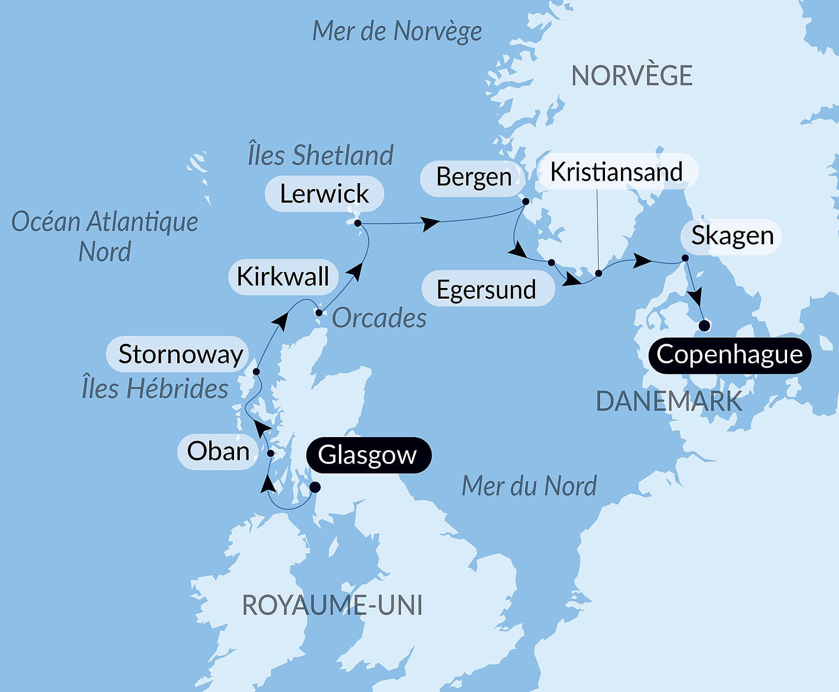 Terres légendaires et cités du Nord