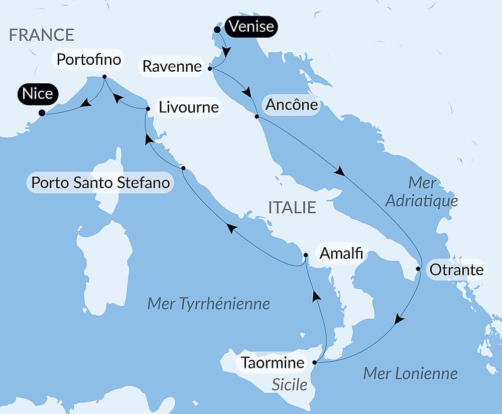 Joyaux des côtes italiennes