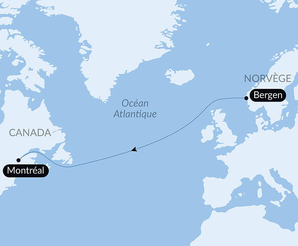 Voyage en mer : Bergen-Montréal null