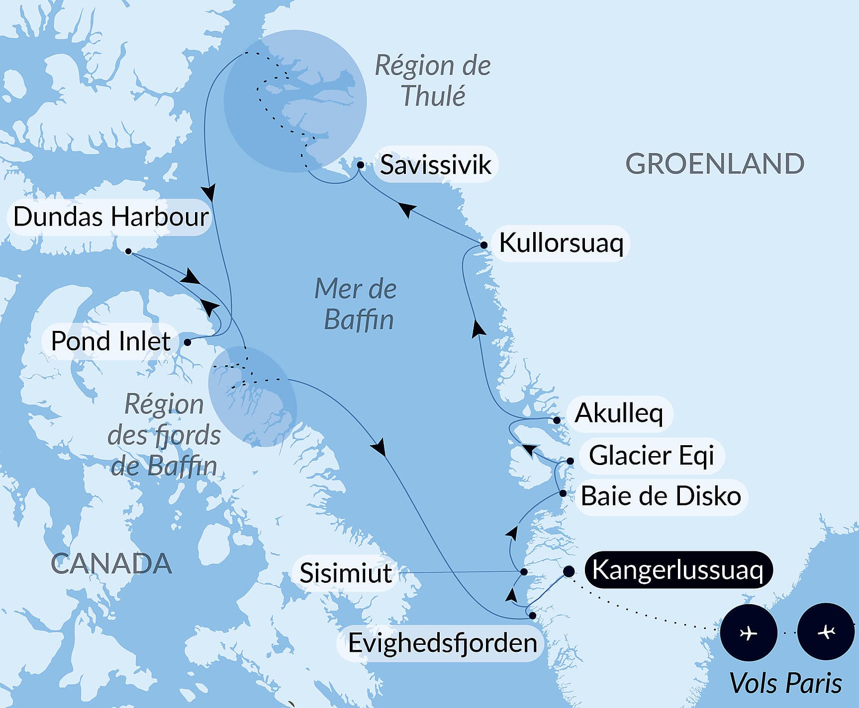 Cap sur la région de Thulé