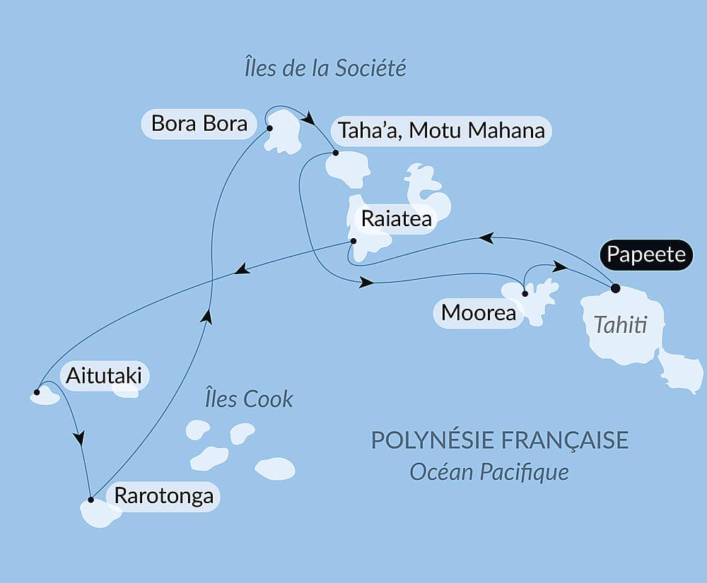 Îles Cook et Îles de la Société