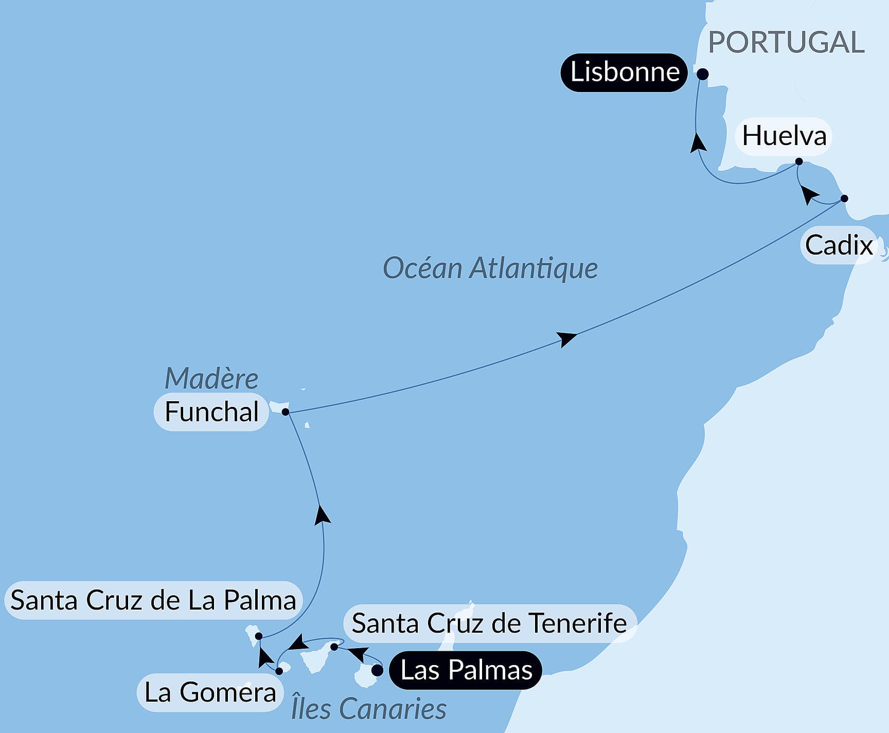 Îles volcaniques et cités historiques de l'Atlantique Nord