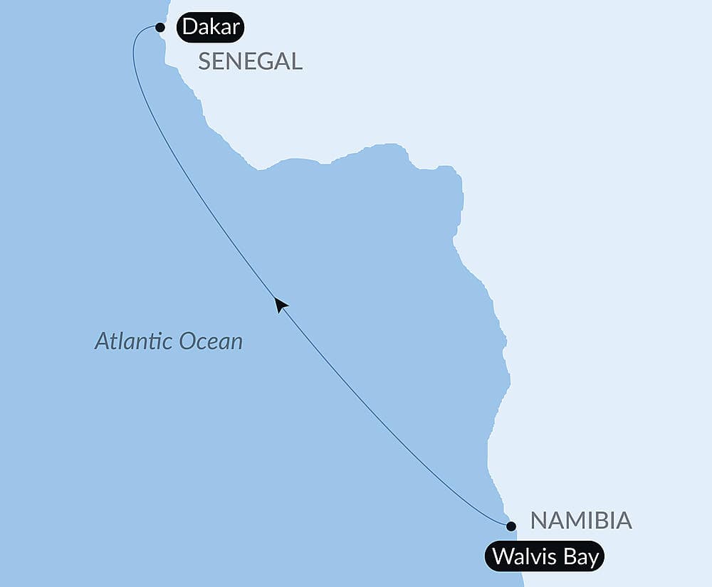 Voyage en Mer : Walvis Bay - Dakar null
