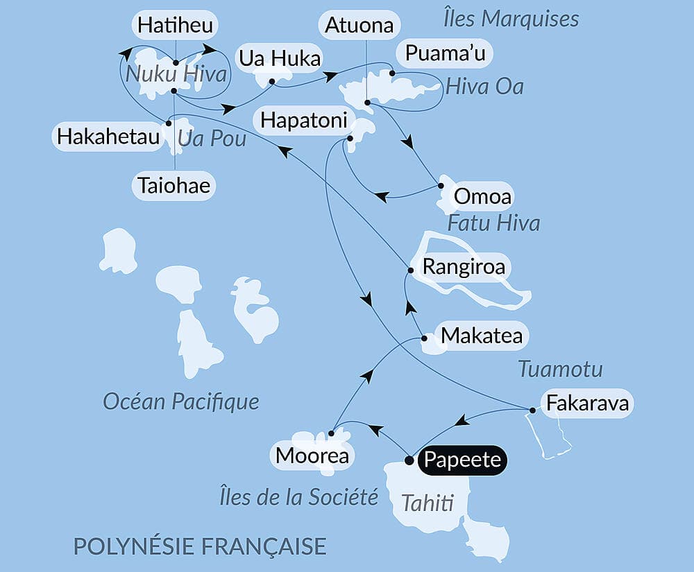Douceur polynésienne : Marquises et Tuamotu