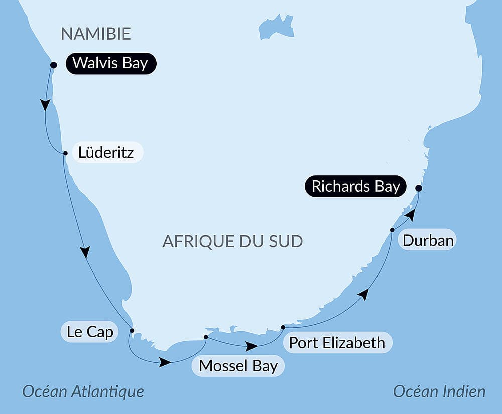 Namibie et Afrique du Sud